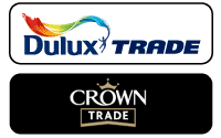 Dulux and Crown Logos products used by Creative Finishes Painters and Decorators in Royston, Cambridge, Letchworth and Hertfordshire